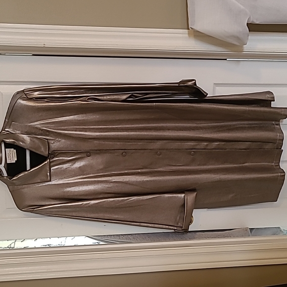 Linda Lundstrom Metallic Coat - Picture 2 of 6